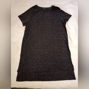 3/$20 NWOt George Extra Long Black & Silver Sparkle Tunic Spandex Stretch XXL